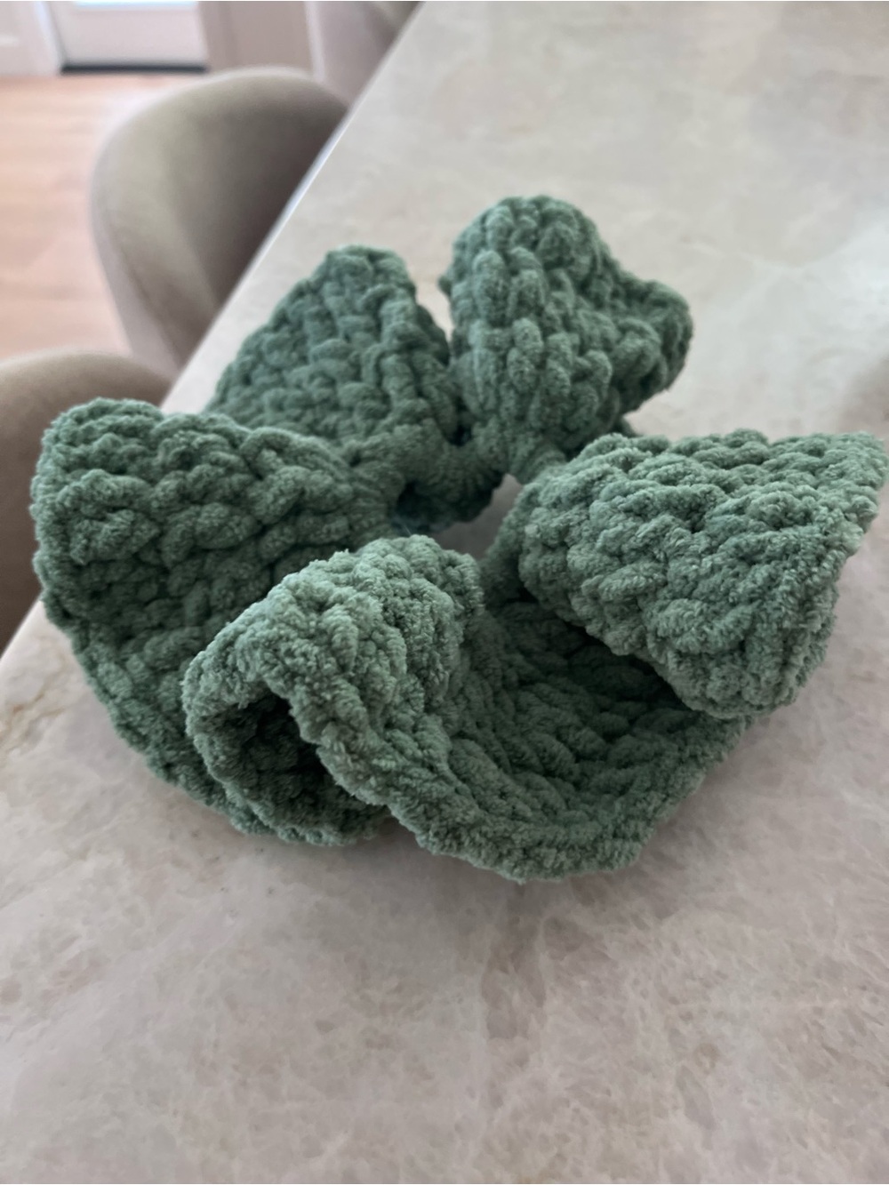 11 year olds small business Handmade crochet  Big Scrunchie custom color